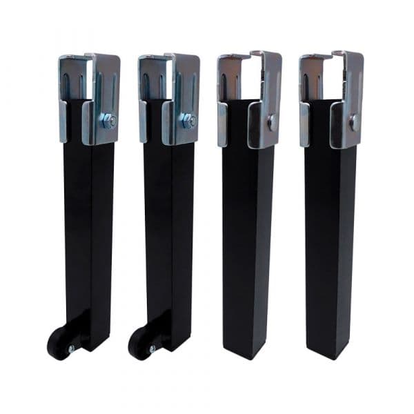 Micel Conjunto de 4 Pernas Base pt25 30x30x260mm sem Roda, Preto 96401 - 15177