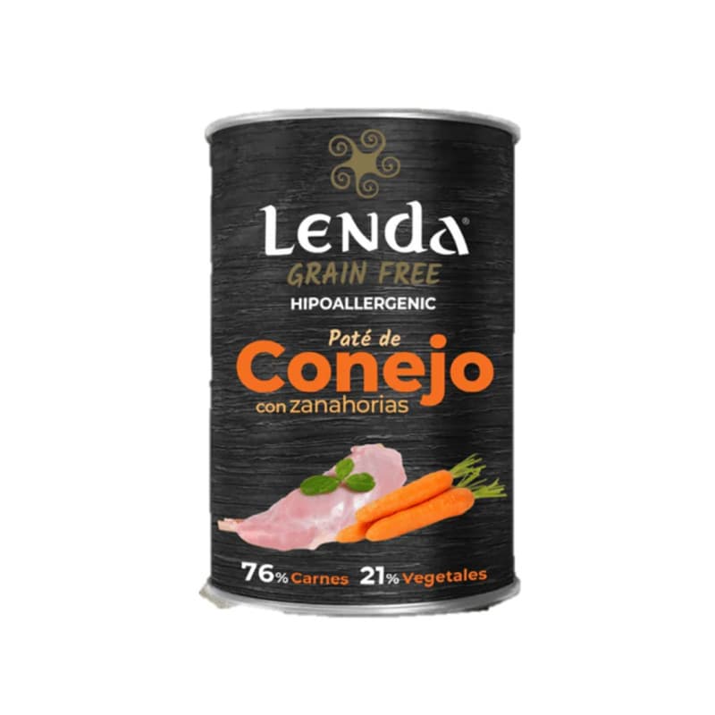 Lenda Lata Grain Free Conejo con Zanahorias 400gr