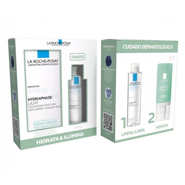 La Roche Posay Pack Hydraphase HA Ligeira 50ml + Água Micelar Ultra Pele Sensível 50ml
