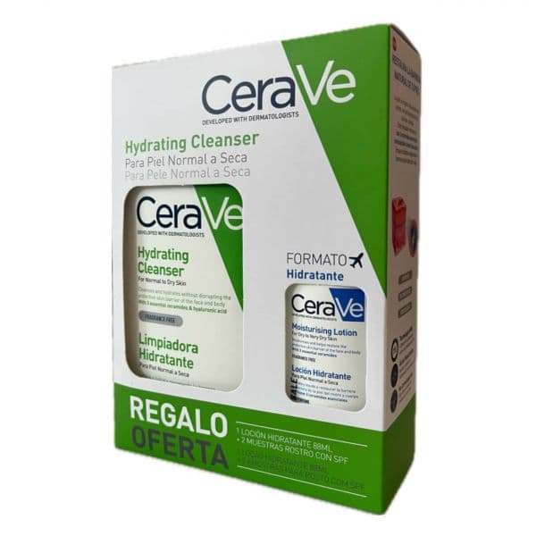 CeraVe Pack Hydrating Cleanser 473ml + Moisturising Lotion 88ml