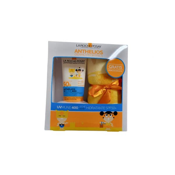Protetor Solar La Roche-Posay Anthelios UVMune 400 Dermo-Pediatrics Leite Eco Tube SPF50+ 250ml + Poncho 2025