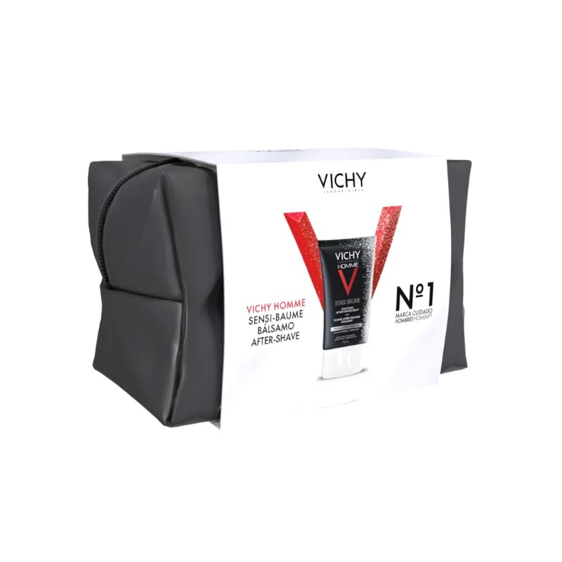Vichy Homme Sensi Baume Mineral Bálsamo After-Shave Suavizante 75ml Coffret