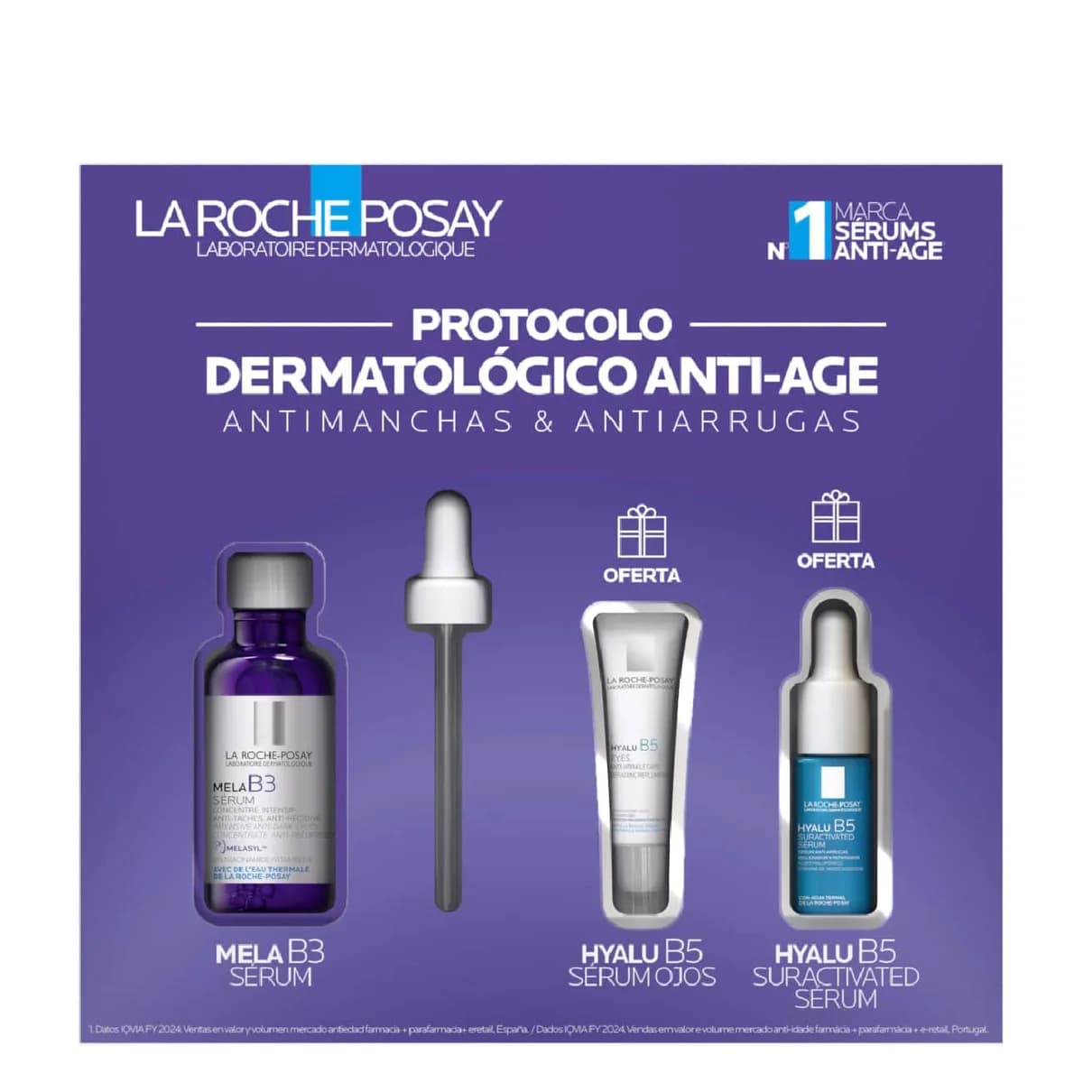La Roche Posay Mela B3 Sérum 30ml + Hyalu B5 Sérum Olhos 5ml + Hyalu B5 Superactivado Sérum 10ml Coffret