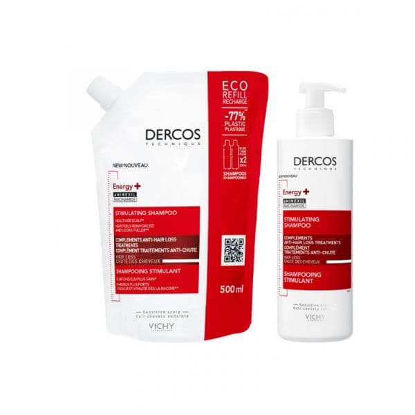 Vichy Dercos Shampoo Energy+ 400ml + Ecorefill 400ml