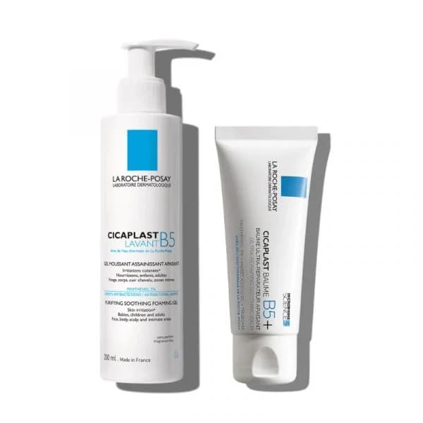 La Roche-Posay Rotina Reparadora Multi-Indicações Cicaplast Gel Lavante B5+ 200ml + Cicaplast Baume B5+ 40ml Coffret