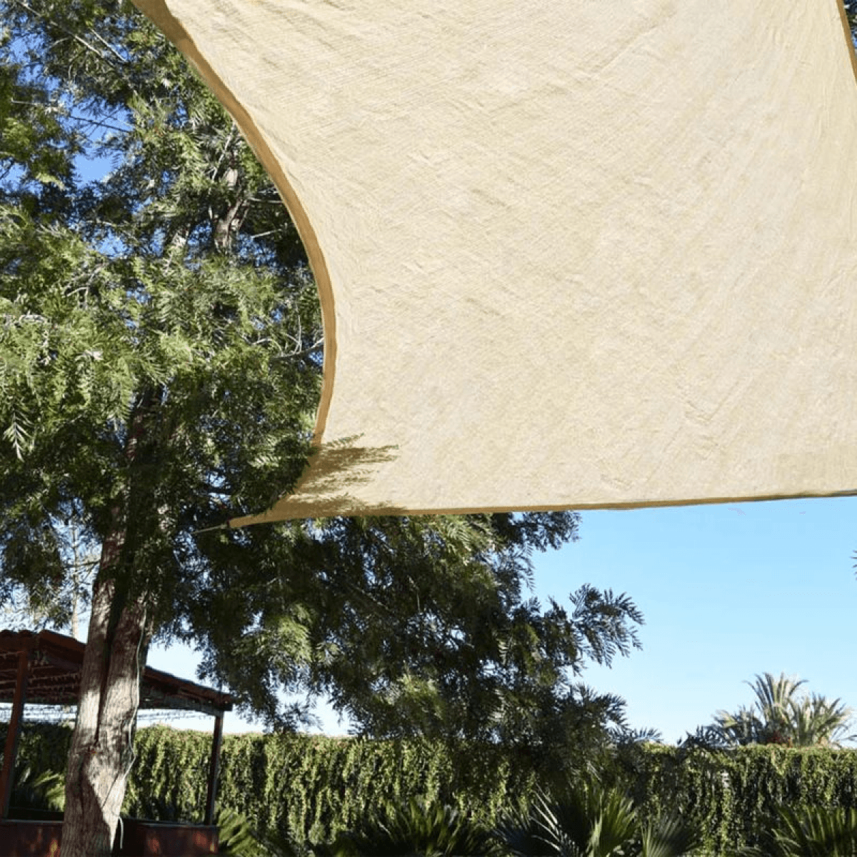 Faura Toldo de Vela Quadrado 3,6 x 3,6 m Bege