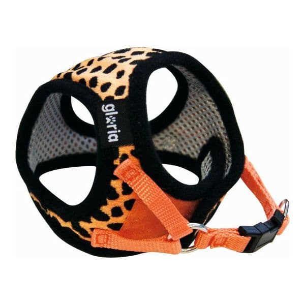 Gloria Arnês para Cães Leopardo 40-50 cm Laranja Tamanho L