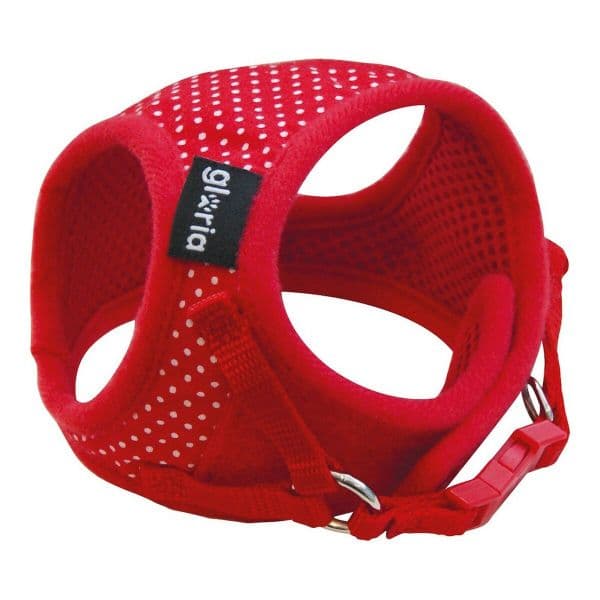 Gloria Arnês para Cães Pontos 33-44 cm Vermelho Tamanho L
