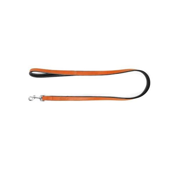 Gloria Pets Trela Couro Acolchoado Laranja 100 cm x 1.8 cm