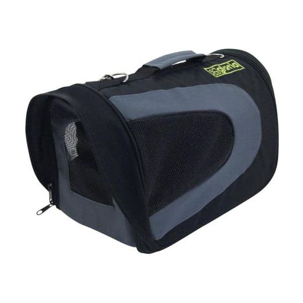 Gloria Pets Bolsa de Transporte Dobrável Gloss Preto/Cinza 35 x 22 x 23 cm