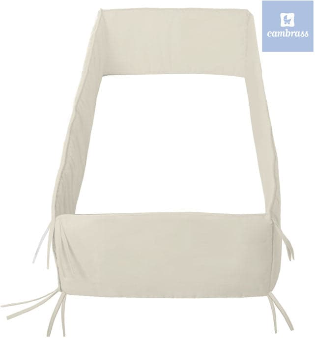 Cambrass - Protetor cama de grades LISO E 360x30 cm beje