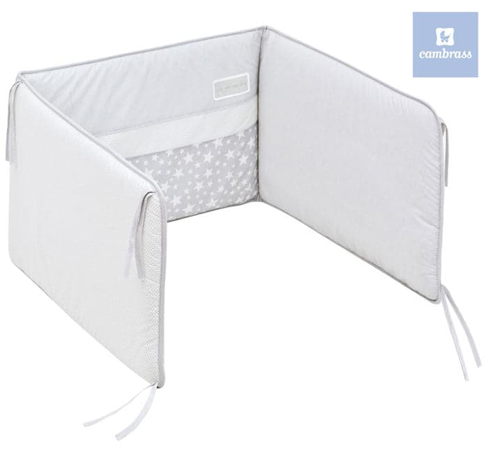 Cambrass - Protetor cama de grades STAR 67x40 cm cinzento