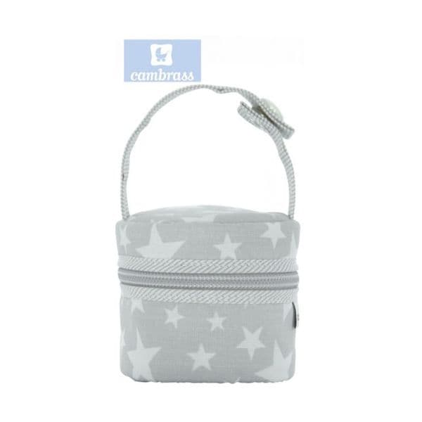 Cambrass - Porta Chupetas Estrela Cinza 8,5x8,5x11 cm - CB35485