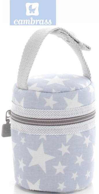 CAMBRASS - PORTA CHUPETAS ESTRELA CELESTE 8,5x8,5x11 CM