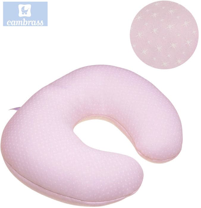 CAMBRASS - ALMOFADA DE AMAMENTAÇÃO 53x45x10 CM ROSA