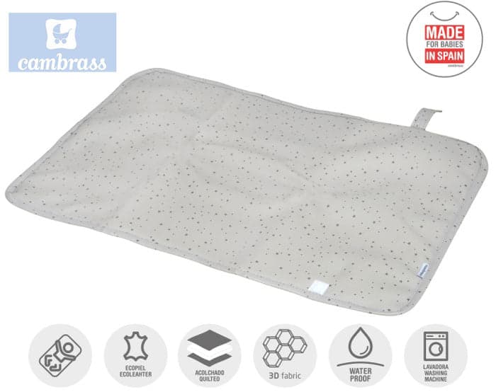 CAMBRASS - MUDA FRALDAS 40x60 CM ASTRA CINZA