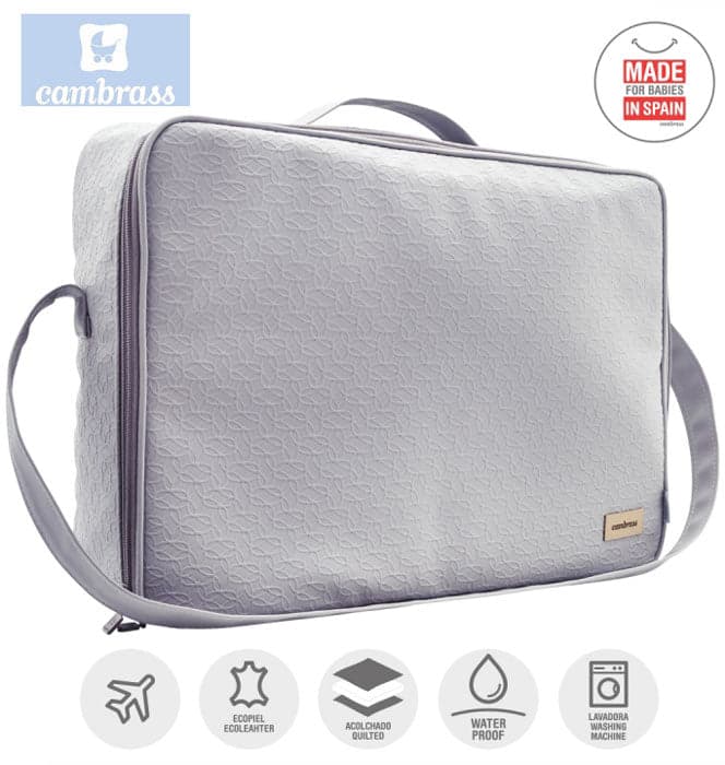 CAMBRASS - SACO DE MATERNIDADE LUXY CINZA 12x47x36 CM