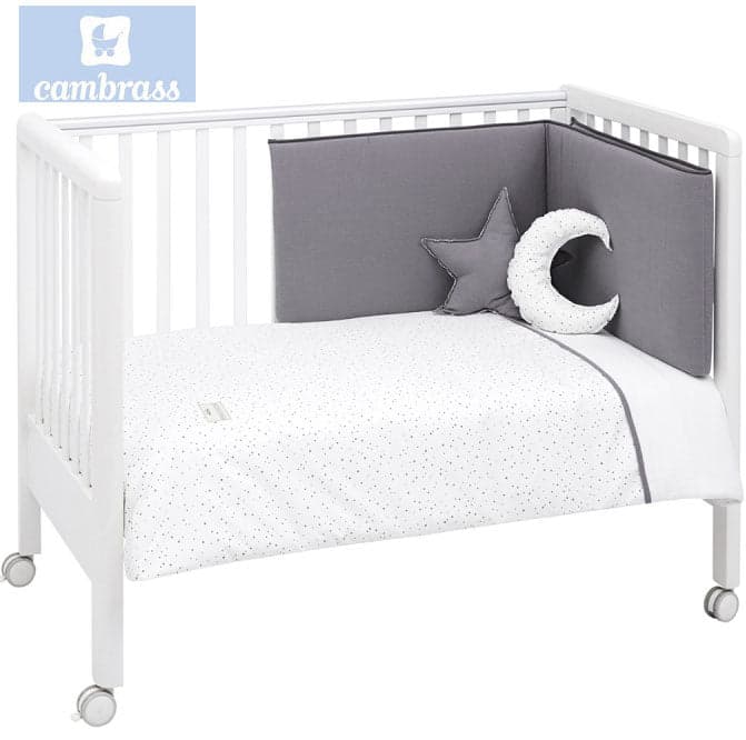 CAMBRASS - CONJUNTO COLCHA 4 PCS.F. ASTRA CINZA 70x140 CM