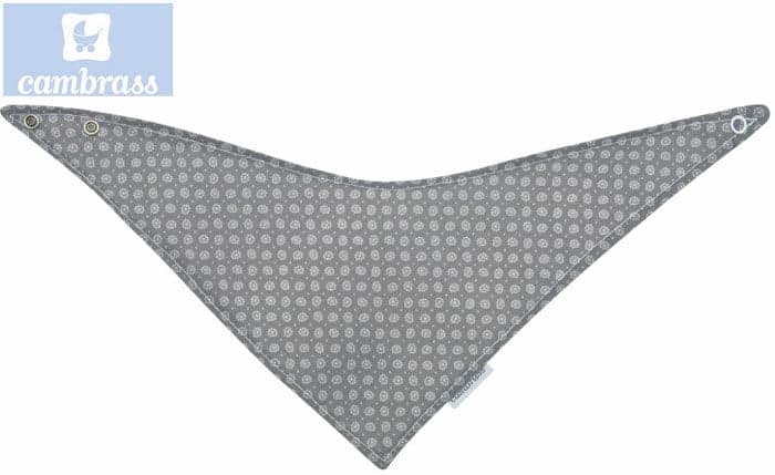 CAMBRASS - BANDANA BABETE ASTRA CINZA / FLORES 38x18 CM