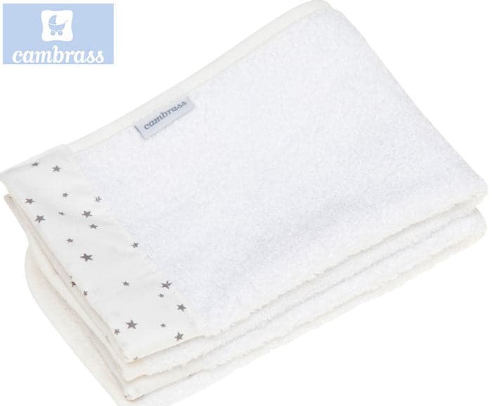 Cambrass - Conjunto 2 Toalhas Astra Cinza 25x35 cm - CB43355