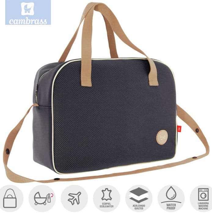 CAMBRASS - SACO DE MATERNIDADE URBANY BEIGE 18x44x33 CM