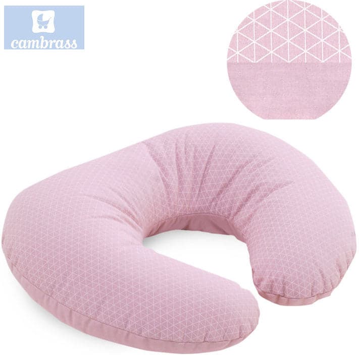 CAMBRASS - ALMOFADA DE AMAMENTAÇÃO 53x45x10 CM LUA ROSA