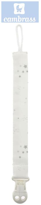CAMBRASS - PORTA CHUPETAS CÉU CINZA / ESTRELA 2x21,5 CM