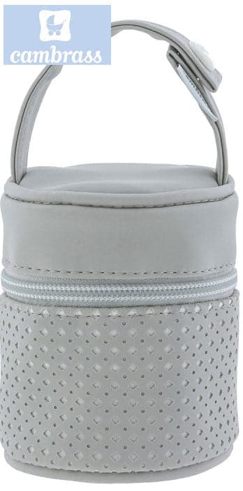 CAMBRASS - PORTA CHUPETAS PARIS CINZA 8,5x8,5x11 CM