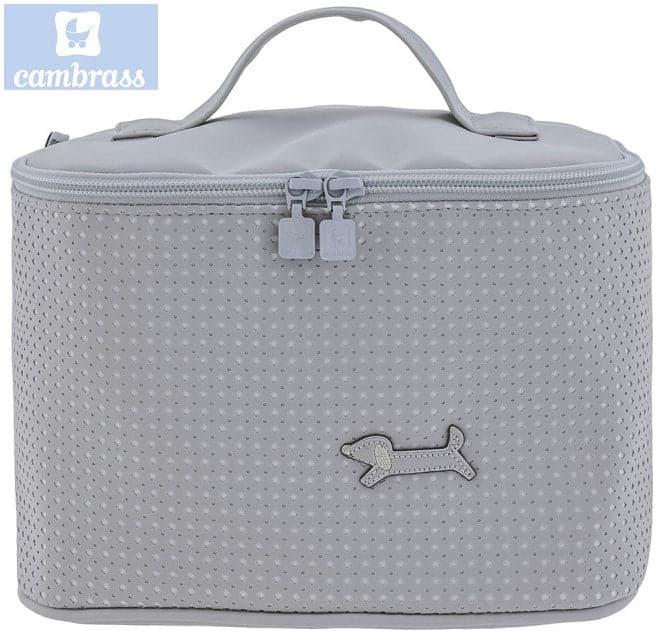 CAMBRASS - NECESSAIRE PARIS CINZA 19x24x17 CM