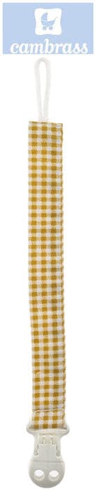 CAMBRASS - PORTA CHUPETAS ESTRELAS VICHY 2x21,5 CM