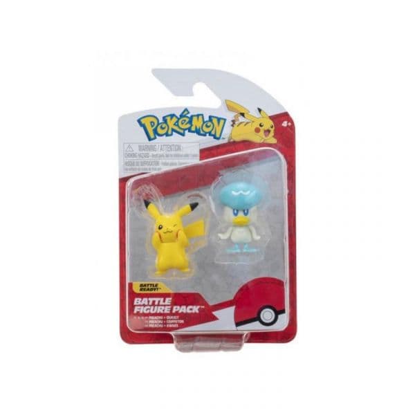 Jazwares Conjunto de Batalha Pokémon Pikachu e Sprigatito