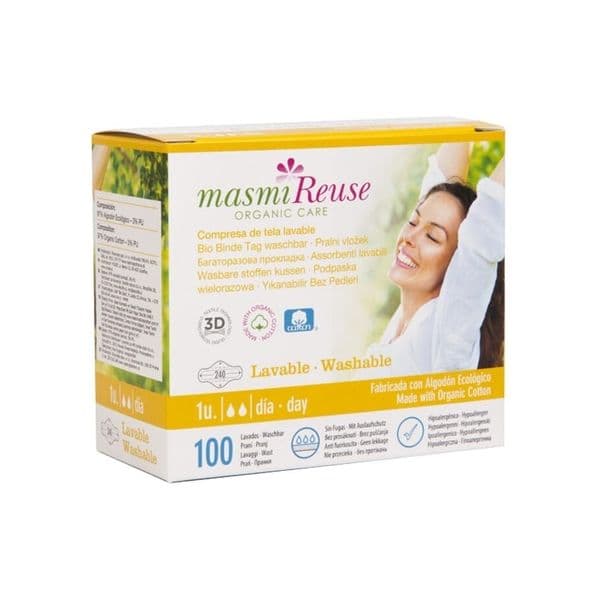 Masmi Compressa Lavável com Asas Dia 1 Unidade
