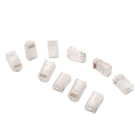 Conector RJ45 Nanocable Cat.5e 10 uds / Preto