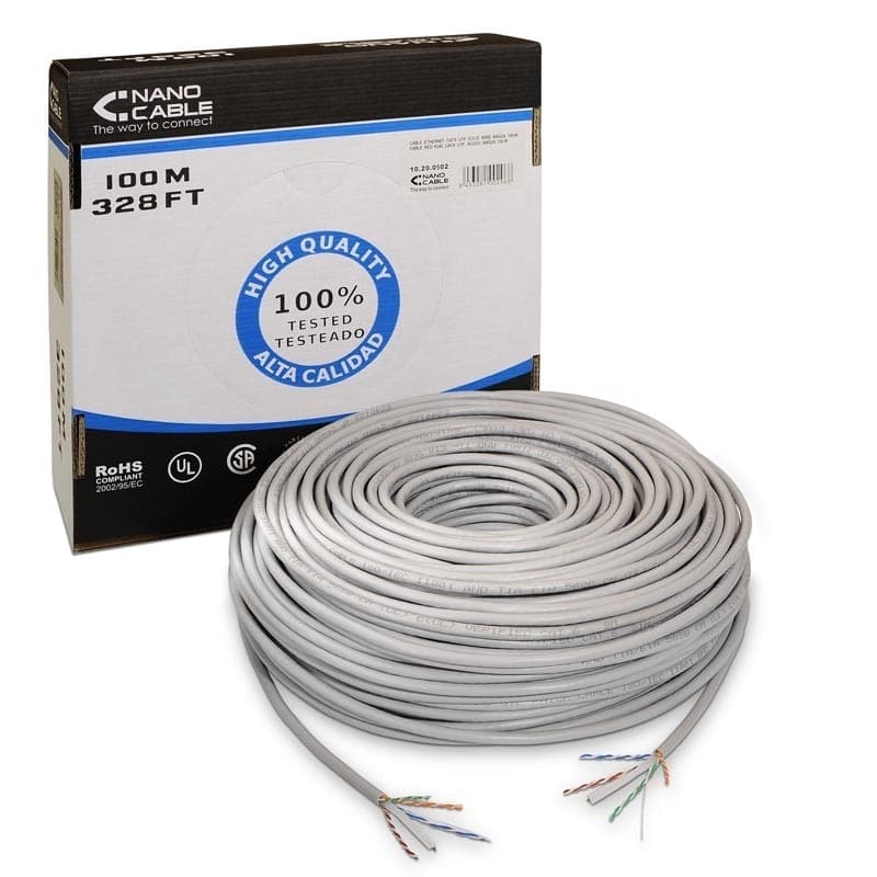 Cabo de Rede Nanocable RJ45 CAT6 UTP Endurecido AWG24