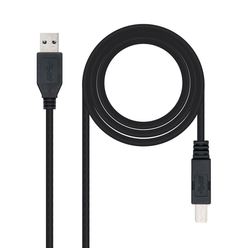 Cabo USB 3.0 NANO CABLE / 2m / Tipo-B Macho - USB Macho / Preto / 10.01.0802-BK