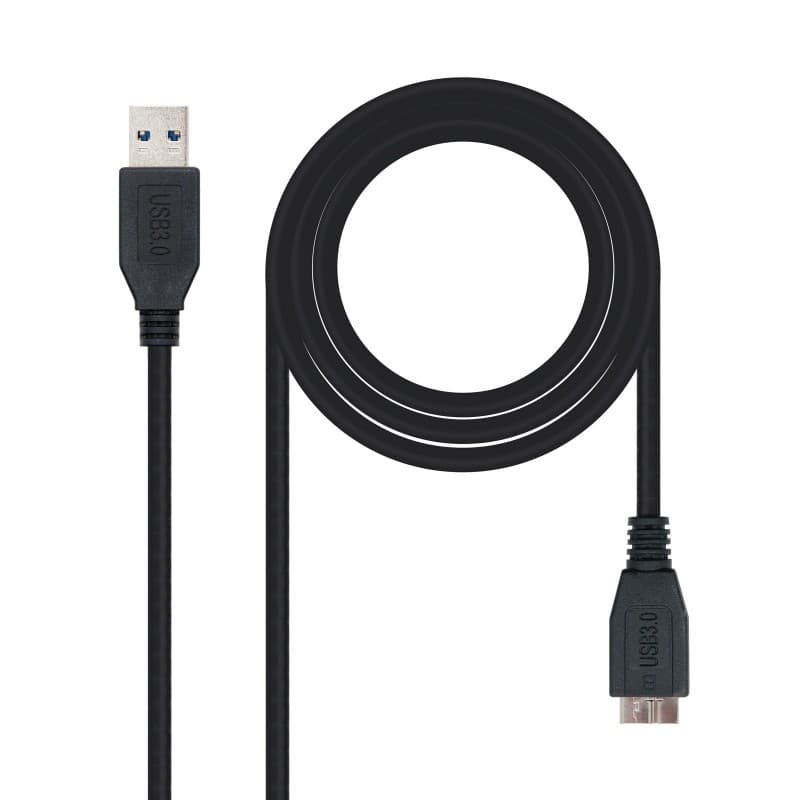 Cabo Nanocable USB 3.0 Tipo A/Mulher-MicroUsb/B 2m