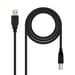 Nanocable 1m USB A para USB B Preto Cabo USB 2.0
