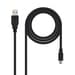 Cabo USB 2.0 NANO CABLE / MiniUSB Macho / 50cm / Preto / 10.01.0400