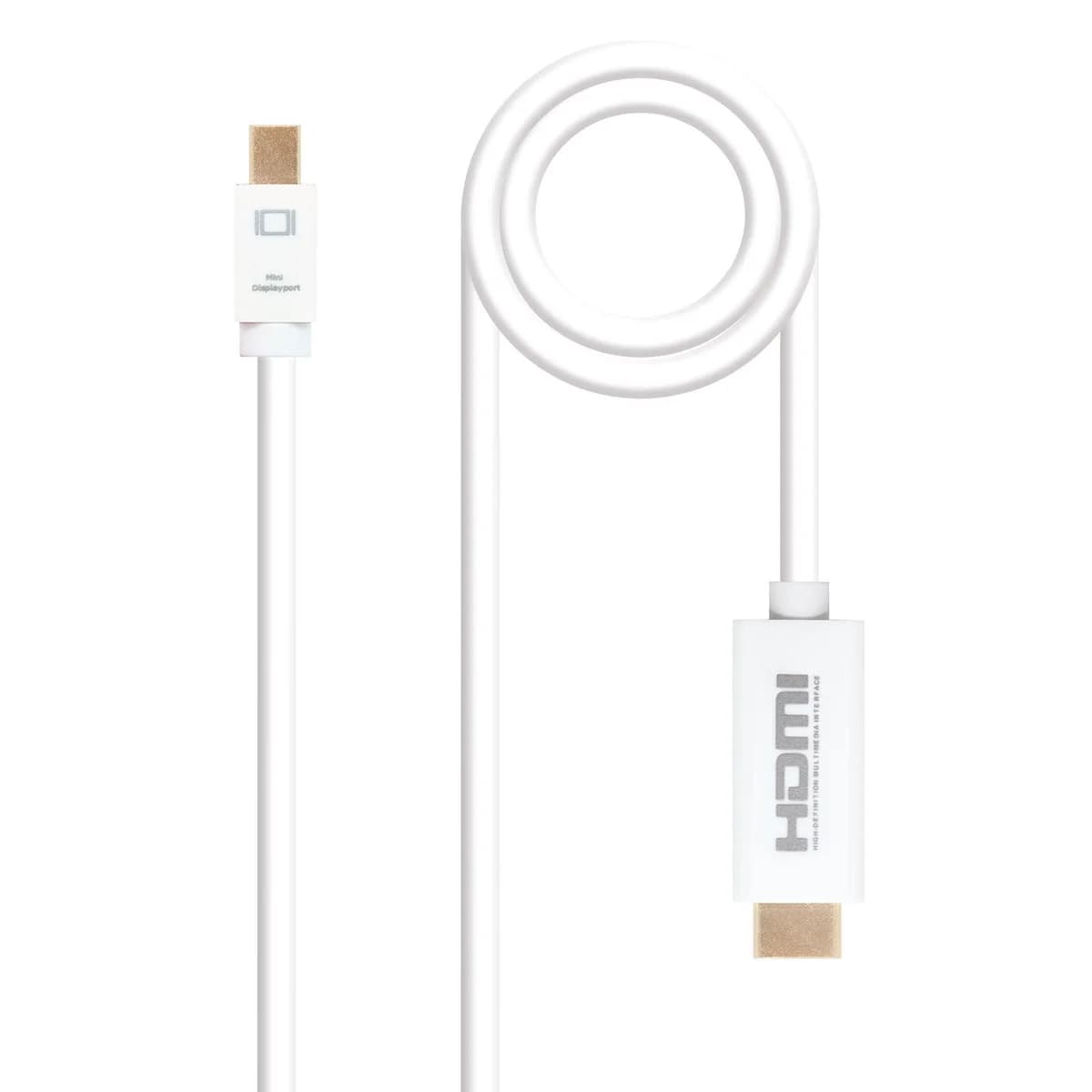 Nanocable Cabo Conversor Mini DisplayPort para HDMI White 5m - 10.15.4005