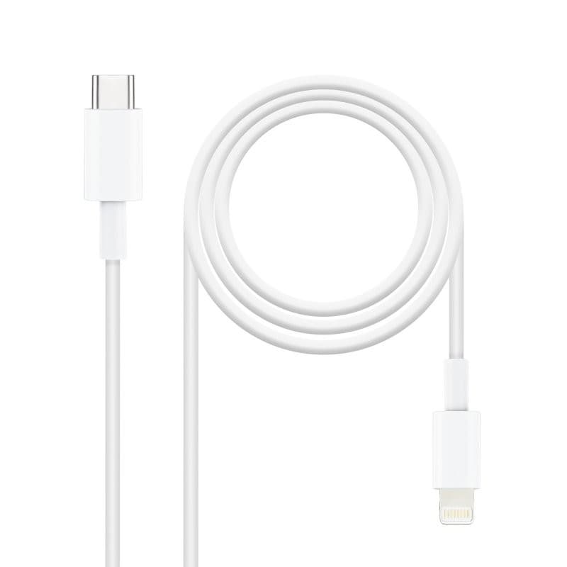 Cabo Nanocable Lightning - USB-C 2m White