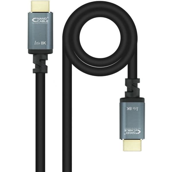 Nanocable Cabo HDMI 2.1 Iris 8K Macho/Macho 1.5m Black