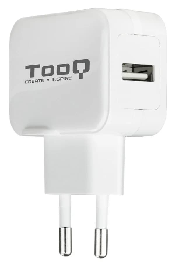 Carregador de parede TooQ TQWC-1S01WT/ 1xUSB/ 12W/ Branco - TQWC-1S01WT