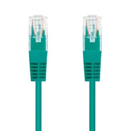 Nanocable - Cable Red Latiguillo RJ45 CAT.6 UTP AWG24, Verde, 25 cm - 10.20.0400-L25-GR