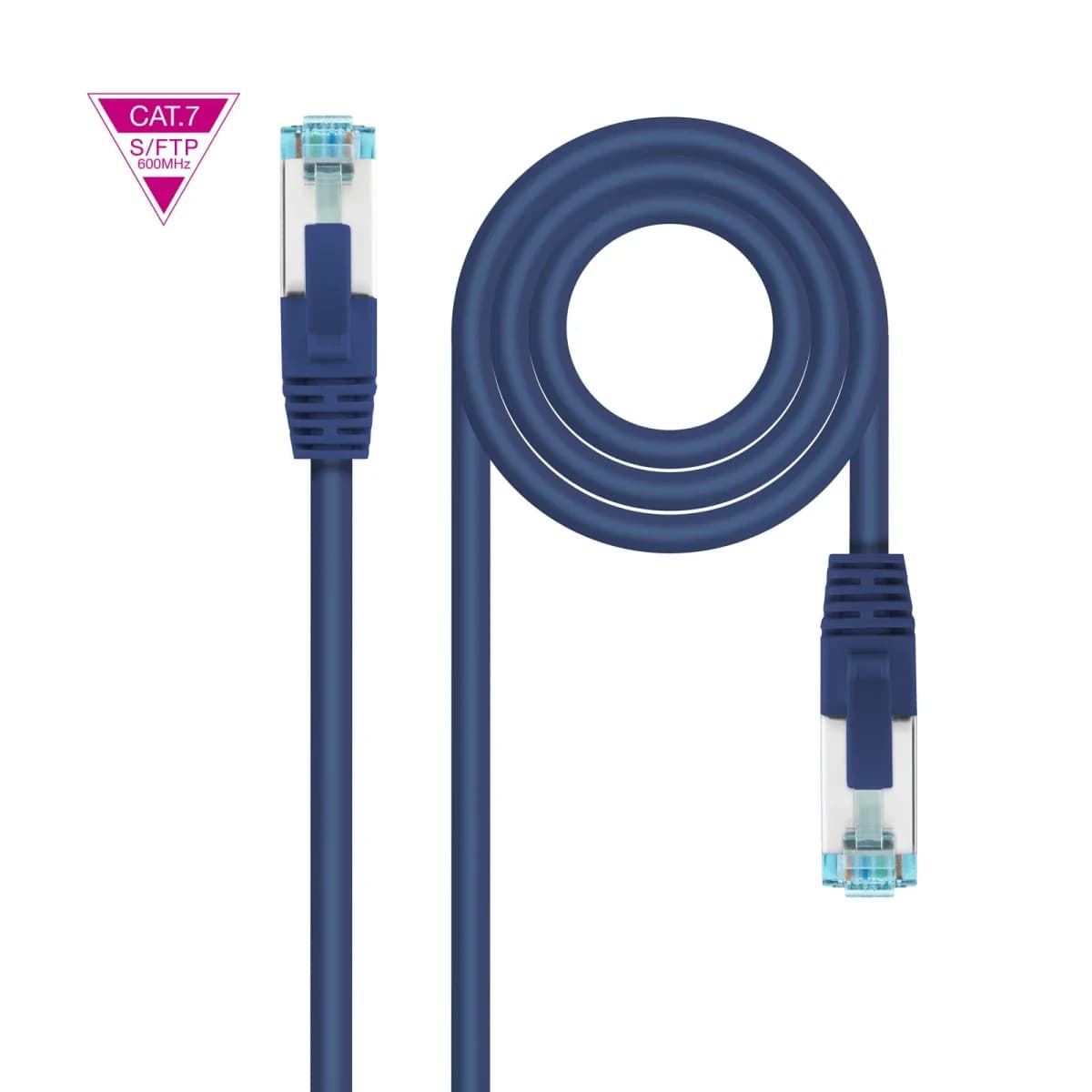 Nanocable Cabo de Rede RJ45 Cat7 S-ftp AWG26 Azul (25cm) - 10.20.1700-L25-BL