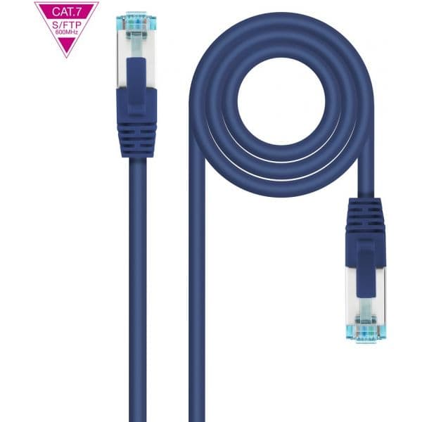Nanocable Cabo de Rede RJ45 Cat7 S-ftp AWG26 Azul (2 Mts) - 10.20.1702-BL