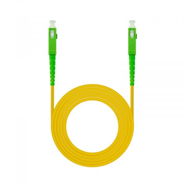 Nanocable 10.20.0000-100 cabo de fibra óptica 100 m SC G.657.A2 Amarelo
