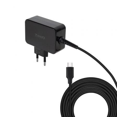 Carregador para Portátil TooQ GAN USB-C PD 65W Preto - TQLC-USBCGAN65PD