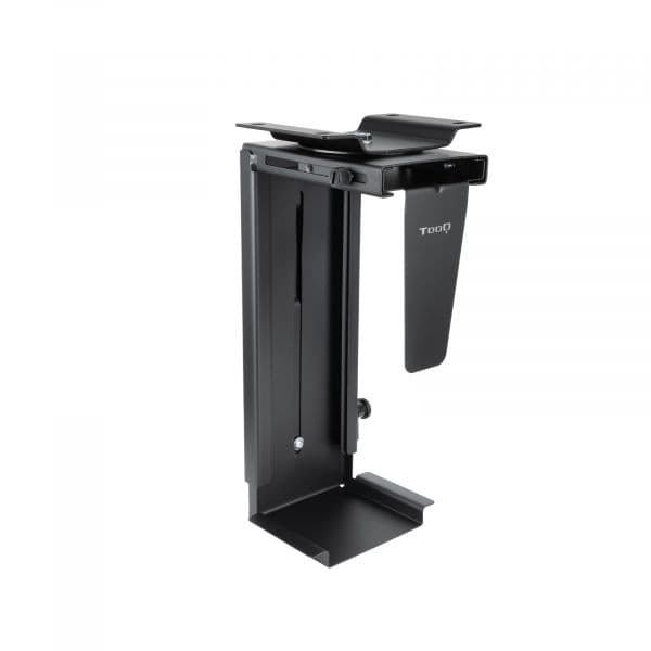 Suporte TooQ metálico para CPU de secretária/mural Preto - TQMUD01
