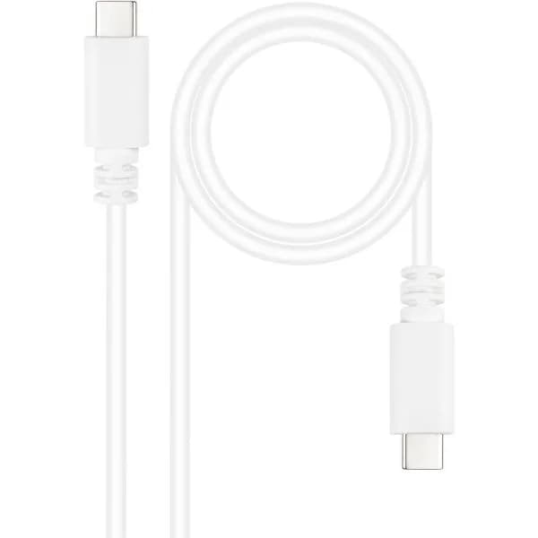 Nanocable Cabo USB 2.0 3A USB-C M/M 1.5 M Branco