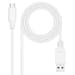 Nanocable Cabo USB 2.0 3A USB-C/M > USB-A/M 2 M Branco